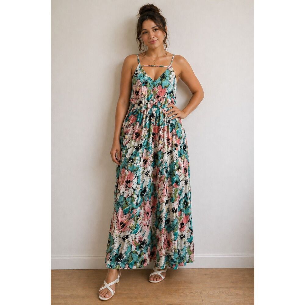 H&M Maxi Dress Size US 4 Summer Lightweight Floral Print Bohemian